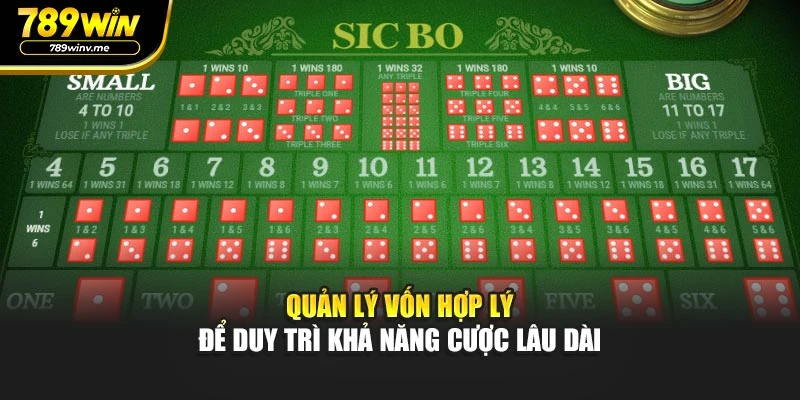 Quản lý vốn hợp lý để duy trì khả năng cược lâu dài